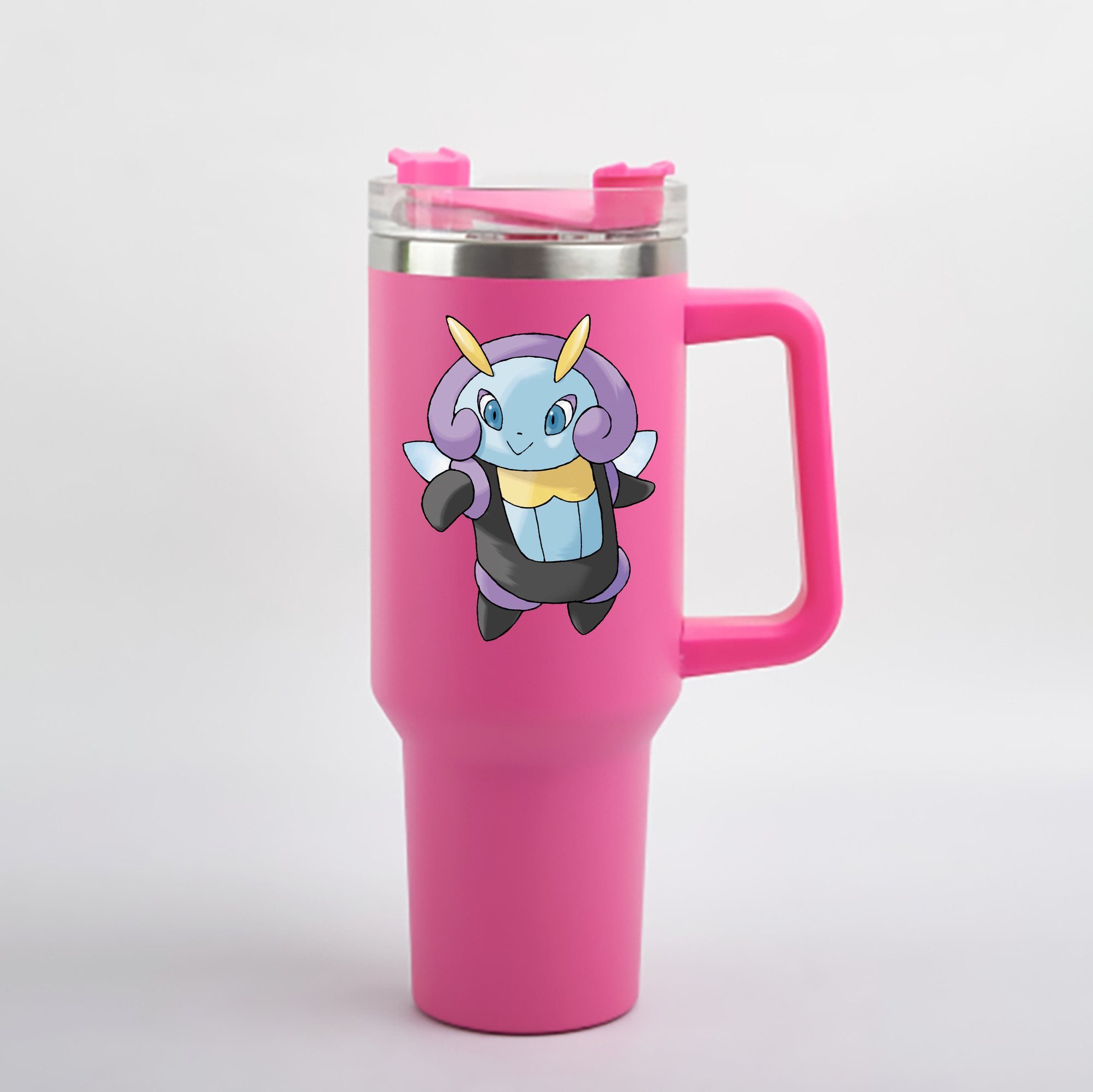 （画像用） ポケットモンスター Pokémon 1200mL車用タンブラー - クリスタルステッカー（プラスチックストロー付き）